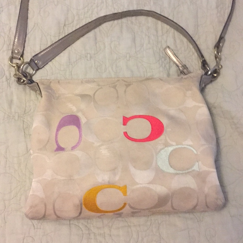 Coach crossbody handbag- multi color C’s